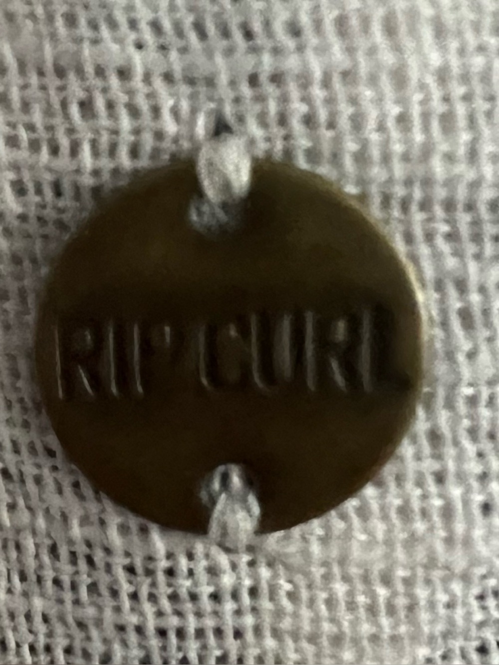 RIP CURL Striped V-Neck SWIM Cover up  - White with Navy & Tan Stripes - Picture 5 of 5